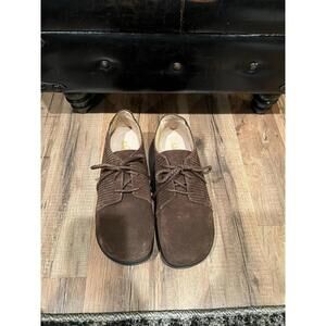 Alegria Pyper Capt Corduroy Lace-Up Shoes Women’s Size 37 -Brown Comfort Casual